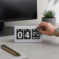 2026 Perpetual Calendar Desk Ornament with DIY Hanging Tabs, Minimalist Ins Style