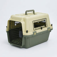Hard Sided Pet Carrier Bag PP Material Airline Approved Pet Carrier for Small Pets, Solid hued feline Carrier Crate for Car Travel
