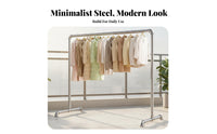 Steel Pipe Dehumidifying Rack Construction Industrial Pipe Clothes Rack Rust-Resistant Heavy Duty Clothes Stand for Balcony, Bedroom, Retail Display