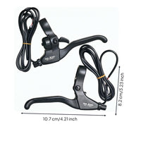 Motor Cut off Electric Bike Brake Lever 3-Finger Electric Bicycle Brake Lever Aluminum Alloy Black