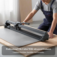 Manual Tile Cutter Portable Manual Floor Tile Cutter Porcelain Slab Cutting Tool Sturdy-Duty Construction Ergonomic Handle