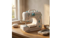 Portable Sewing Machine Compact unrestrictedArm Sewing Machine Home Appliance Spool Holder Easy to Use