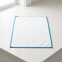 Fuzz Cloth and Glasses Cleaning Cloth, Large Microfibre Cloths for Wine Glass, 35cm x 50cm Glass Cloth with Overlock Border Binding