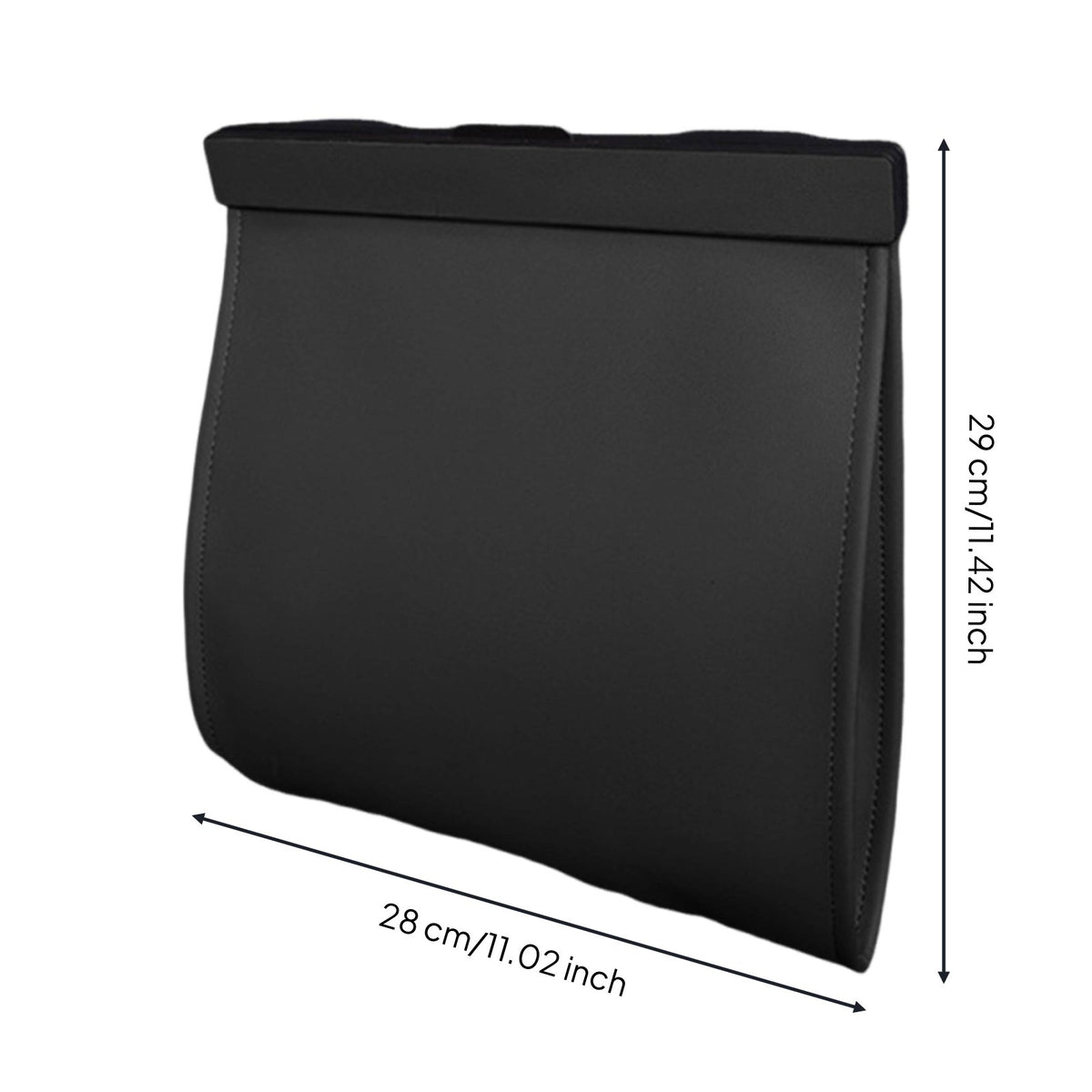 PU Leather Vehicle Trash Bin Easy Installation Vehicle Garbage Bin Universal Fit Hanging Car Garbage Bag for Road Trips