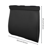PU Leather Vehicle Trash Bin Easy Installation Vehicle Garbage Bin Universal Fit Hanging Car Garbage Bag for Road Trips