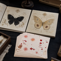 Butterfly & Puppy Themed Message Cards / Postcards for Festivals & Decoration (20-Pack)