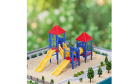 Miniature Playground Slide Miniature Colorful Playground Model with Slides Realistic Toy for Hobbyists, Sand Table