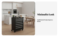 Easy Mobility Multi-Drawer Rolling Tool Cabinet Locking Wheels Rolling Tool Cabinet Large Capacity Metal Trolley with Drawers Space-Saving Design for DIY Enthusiasts, Homeowners, Auto Repair Shop, Warehouse, Art Studio, Basement