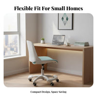 Space Saving Foldable Computer Chair Height Adjustable Office Furniture Breathable Mesh rear Ergonomic Design for Students, Home Workers, Small Apartments, Study Room, Bedroom