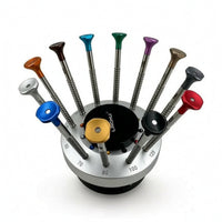 12 Pieces Screwdriver Set with Rotating Base Compact Screwdriver Set Precision Screwdrivers Multi-Function Tool Kit