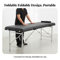 Foldable Beauty Bed Versatile Portable Massage Bed No Installation Required Portable Massage Table for Physical Therapists, Estheticians