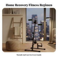 Mini Floor Cycle Compact Design Arm and Leg Non-Slip Base Arm and Leg Peddler for Seniors, Office Workers