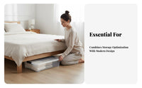 Under-Bed Container Transparent container Underbed Storage Container Large Capacity