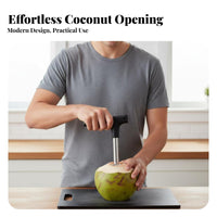 Coconut Opener Easy to Use Coconut Opener Tool Straw Hole Puncher Food-Grade Safe for Health Aficionados, Restaurants, Parties