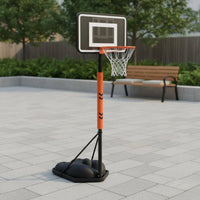 Mobile Basketball Goal with Wheels Weather Resistant Portable Basketball Hoop Shatterproof Backboard Athletic Gear for Indoor