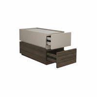 Minimalist aesthetic C-Shaped End Table Modern Design Household Furniture Space-Saving Indoor Furnishing Mobile for Apartment Dwellers, Remote Workers, Living Room, Beside a Couch, Small Spaces, Home Office