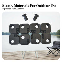 Portable Design Rod Holder Clamp Easy Installation Clamp-on Utility Holder Multi-Functional anglinging Chair Accessory Adjustable for Anglers, anglingermen, Outdoor fans, Camping, Lakeside, streamside