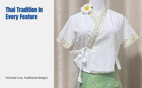 Xishuangbanna Dai Costume, Thai Style Ethnic Top, Traditional Performance Wear