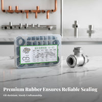 Rubber Washer Repair Box Organized Storage Case Combination Washer Kit Oil Closure Gasket Set Not Easily Deformed for Mechanics