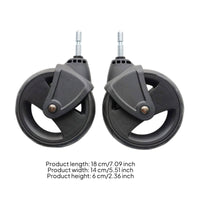 Pushchair Replacement Wheel Easy to Install Pushchair Wheel Replacement Vehicle Part for Repair