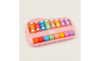 Percussion Toy Piano Rainbow Toy Piano with Mallets Low-Height for Playroom