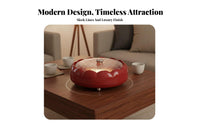 Rotating Snack Tray with Lid Light Luxury Design Rotating Snack Container