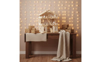 Villa Dollhouse Sturdy Wood Princess Dollhouse opening Layout Pretend Play House for Nursery