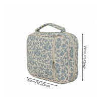 Travel Toiletry Organizer with Compartments Portable Large Capacity Cosmetic Case for Women