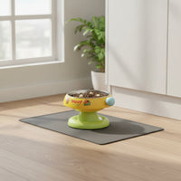 Anti-Tip Stainless Steel Cat Bowl Non-Slip Base Elevated Cat Bowl Tilted Design Raised Pet Feeder Easy to Clean for Flat-Faced Cats, Senior Pets