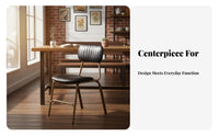 Industrial Design Upholstered High-Back Bar Stool Sturdy Metal Frame Counter Chair Retro Design Seating Furniture Soft Padded Seat for Restaurant Owners, Homeowners, Adults, Cafe, Kitchen, Dining Room