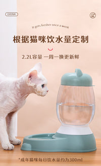猫碗食盆猫粮自动喂食器饮水机宠物狗碗狗盆水碗猫咪饭碗喝水饭盆
