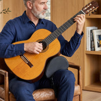 Ergonomic Guitar Support Cushion Comfortable Guitar Cushion with Strap Stable Curved for Guitarists, Practice, Home Playing
