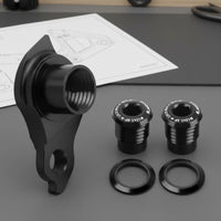 High-Strength Aluminum Alloy UDH Direct Mount Hanger CNC Machined Bike Rear Derailleur Hanger Anodized Finish for Cyclists, Mountain Biking, Road Cycling