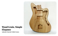 Pre-Drilled Holes Alder Guitar Body Blank Offset Style Electric Guitar Body Blank Visible Wood Grain