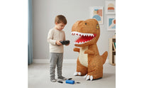 2.4GHz Inflatable RC Tyrannosaurus Wireless Inflatable Dinosaur with Wireless Control Wear-Resistant Wireless Control Dinosaur Toy Sound for Children, Toddlers, Indoor Play, Birthday Parties, Playroom