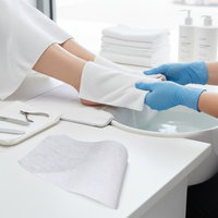 Disposable Wood Pulp Foot Wipes for Pedicures and Daily Foot Cleaning, Thickened and Enlarged