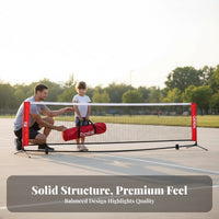 Easy Setup Portable Tennis Net Lightweight Kids Sports Net Sturdy Includes Carry Bag for Beginners, Outdoor, Backyard, Driveway, Beach