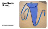 Double-Sided Fleece Saxophone Swab Tapered Saxophone Body Swab Pull Cords Wind Instrument Care Finished Edges