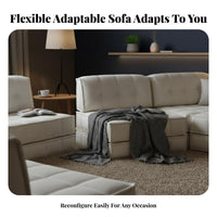 Removable and cleanable Cover Tofu section Sofa configurable living room design Room Furniture Corduroy Upholstery adjustableable Couch modular rearrangement for Apartment Dwellers, Homeowners, Young Adults, Lounge Area