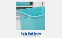 Thickened Large Storage Box Organizer Bin, Clothes, Quilt, Toy, Rolling Casters, Home, Multi-Color