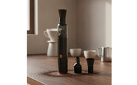 Mini Vacuum with Brush Attachment Lightweight Handheld Vacuum Cleaner for Baristas, Desk, Countertop