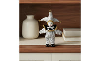 Gift Ceramic Clown Statue Decorative Porcelain Clown Doll Collectible Harlequin Doll Giftable for Collectors, Display Shelf