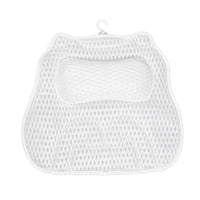 Supportive Cat Bath Pillow Mesh Bath Pillow with Hook Breathable Quick-Drying for Adults, Home Spa