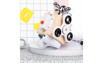 Improves Hand-Eye Coordination Educational Learning Toy Learn Through Play Fine Movement Skills Toy Multi-Functional Design Wooden Busy Block for Toddlers, Preschoolers