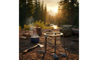 Tripod Pot Stand High Heat Resistance Tripod Pot Rack Firewood Cooking Unit Stand Barbecue, Backyard