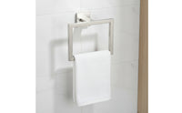 Rustproof Hand Towel Loop with Square Base Geometric Hand Towel Loop Space-Saving Hardware Sleek for Washroom