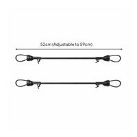 2 Pieces Adjustable Length Twin Stroller Connector Kit Easy Assembly Double Stroller Joiner Set for Parents of Twins