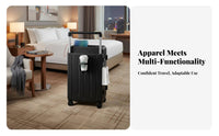 Built-in Combination Lock Multifunctional Luggage Wide Stable Handle Hardside Carry-on Lightweight Suitcase Organized Interior for Travelers, Vacatia Built-in Combination Lockrs, Business Professionals, Boarding Flights, Vacations, Airports