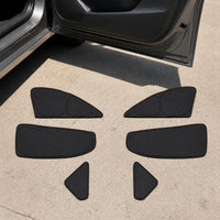 Car Window Sun Shade for Privacy and Heat Insulation, Clip-on Front Windshield and Side Window Sun Blocker