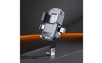 Motorcycle Phone Holder One-Hand Operation Phone Holder with Hood Accessory Shockproof Shock-Absorbing for Riders, Motorcycles